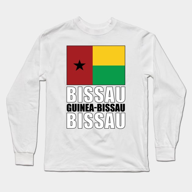 Flag of Guinea Bissau Long Sleeve T-Shirt by KewaleeTee